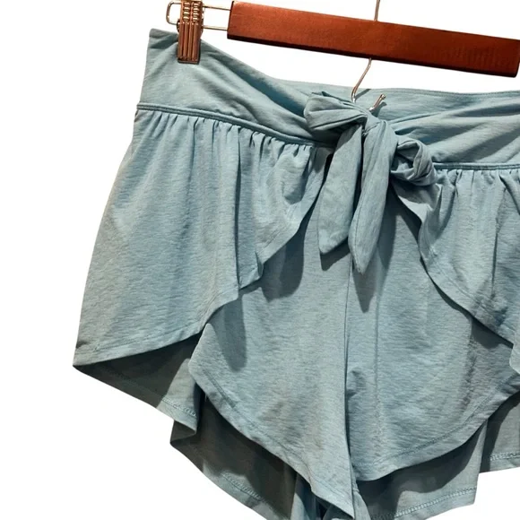 (Sold) Free People Movement Take Five Shorts Turquoise Women’s Size Medium - Picture 4 of 9